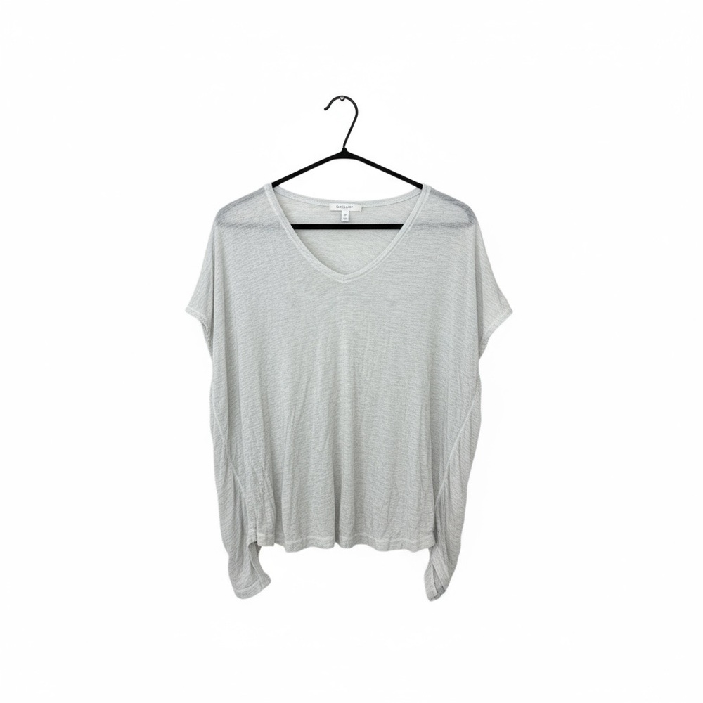 Women's White Flowy Open Back Top